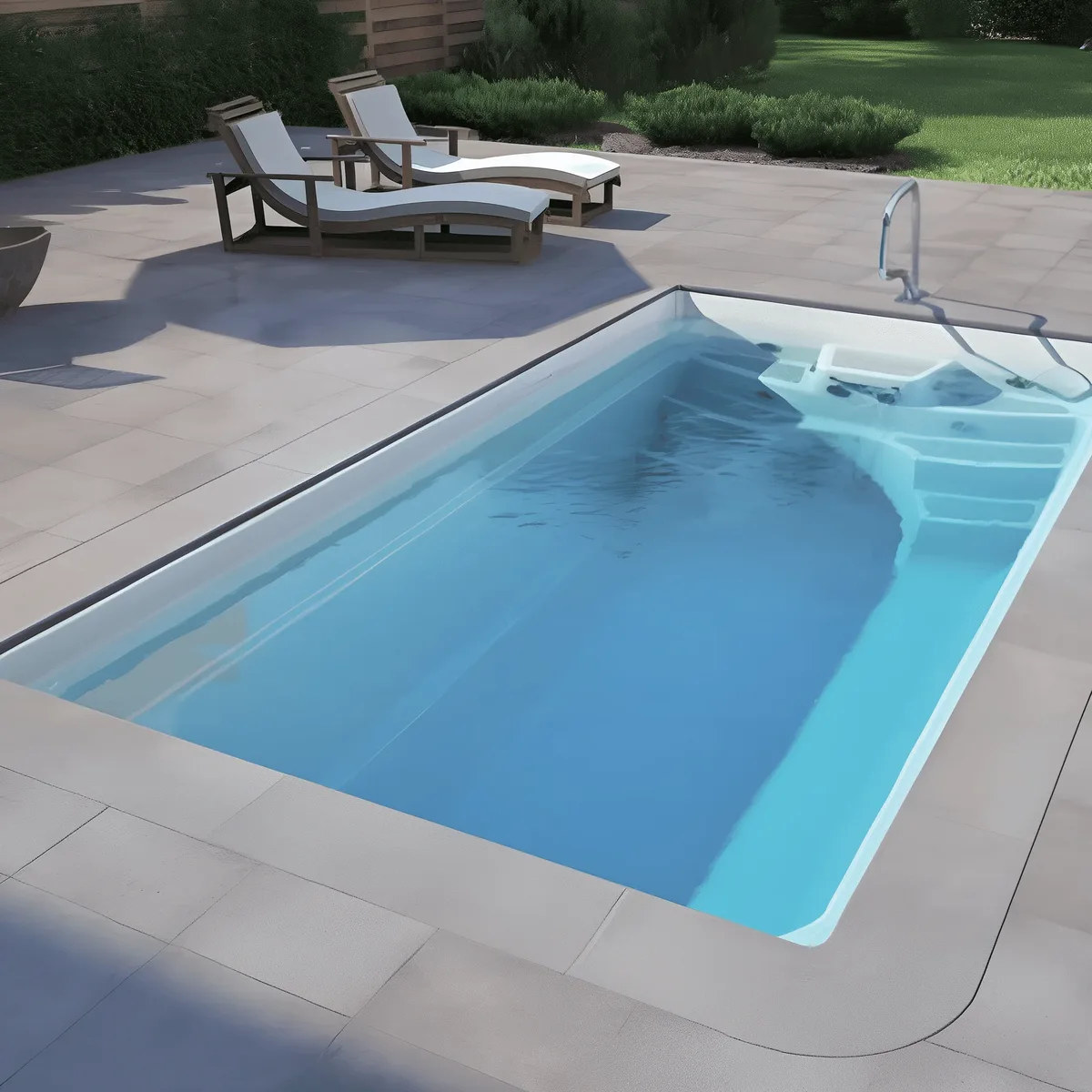 Композитный бассейн Laguna 5 — вид сверху в Тихвине