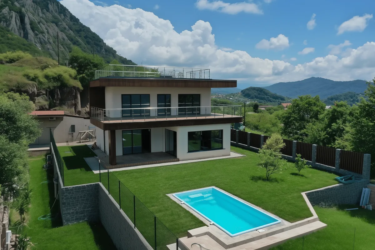 Композитный бассейн Laguna 6 — визуализация в Тихвине