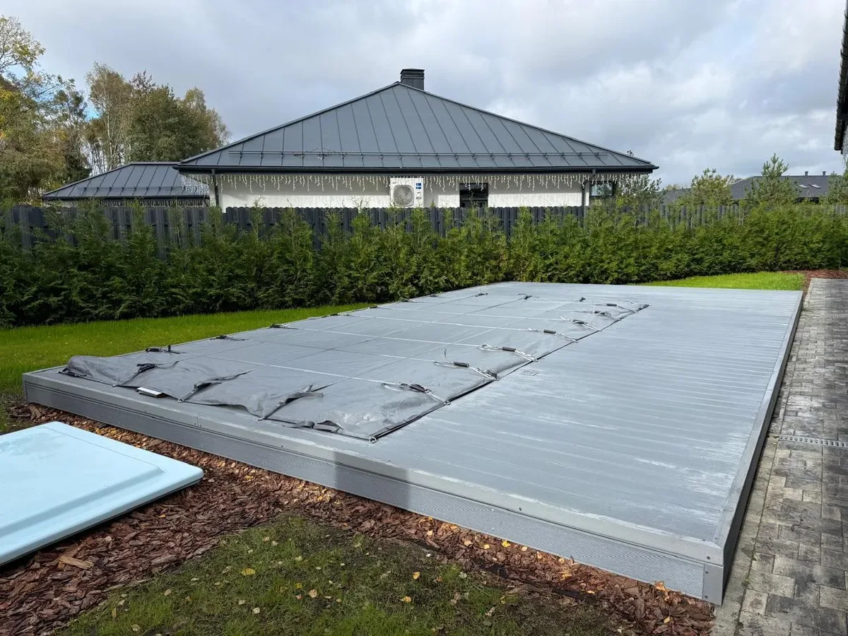 Покрывало Laguna Cover Mesh — установка в Тихвине