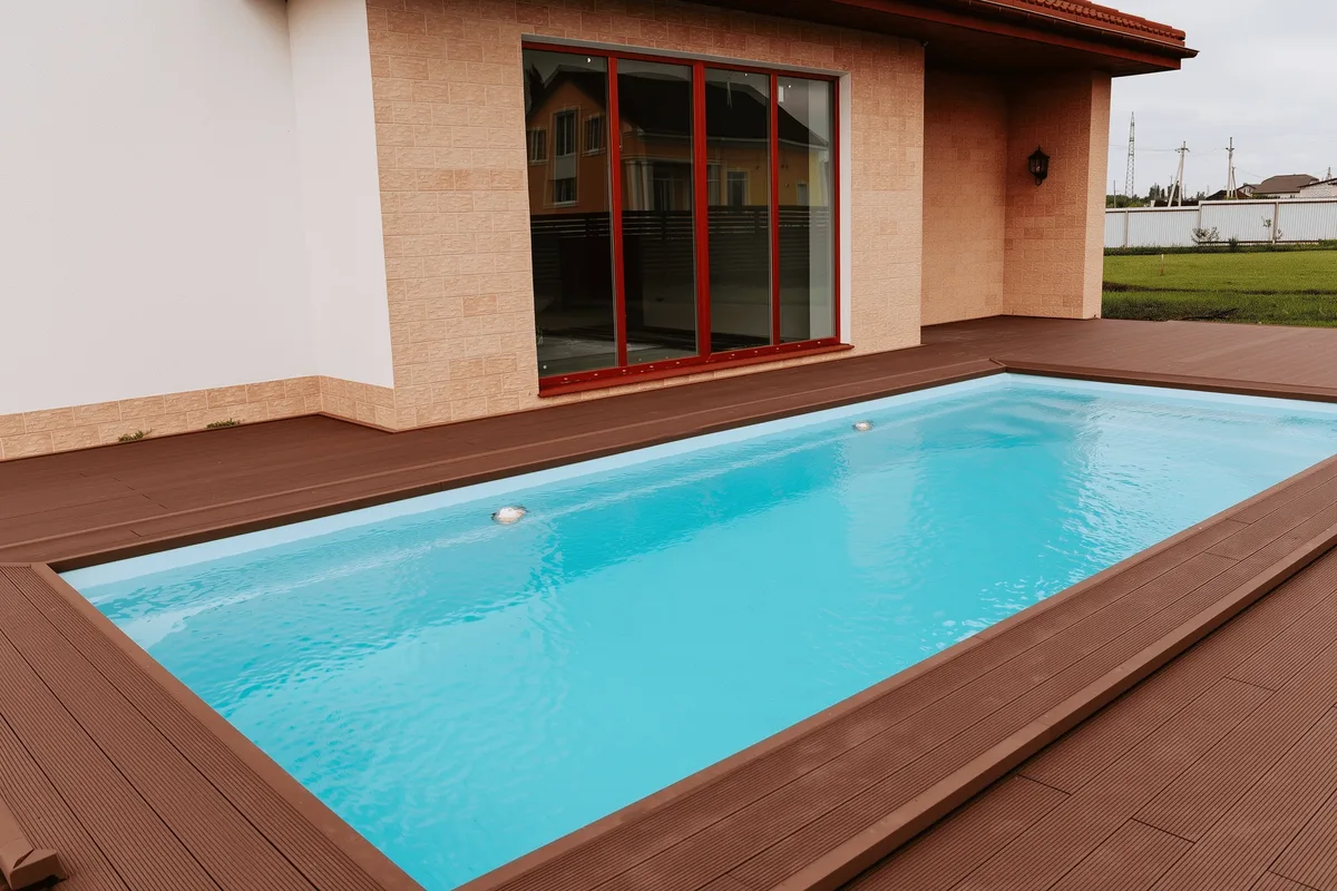 Композитный бассейн Laguna 8 — вид сверху в Тихвине